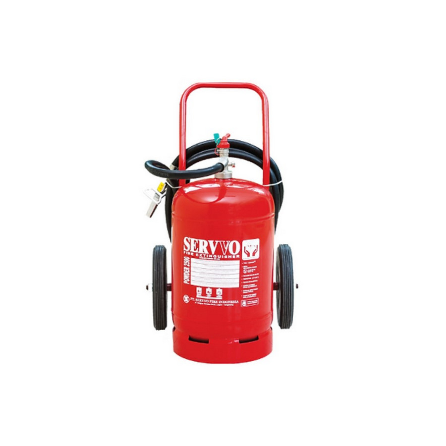 Pemadam Kebakaran 25 kg SERVVO Dry Chemical Powder P 2500 ABC-90 (Trolley)